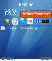 OS X tema screenshot