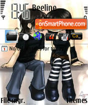 Emo Love 01 theme screenshot