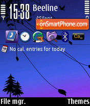 Purple Sunset theme screenshot