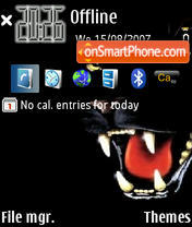 Black Tiger 01 tema screenshot