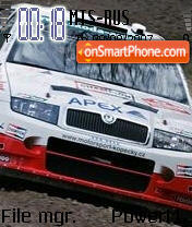 Skoda Fabia WRC theme screenshot