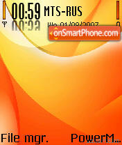 Orange 06 es el tema de pantalla