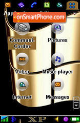 Gold XP 01 tema screenshot