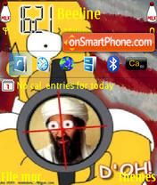 Homer Simpson tema screenshot