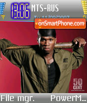 50 Cent v1 theme screenshot