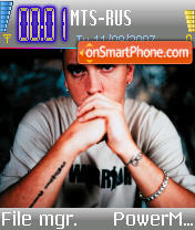 Capture d'écran Eminem v1 thème