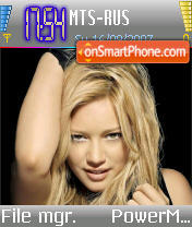 Capture d'écran Hilary Duff v1 thème