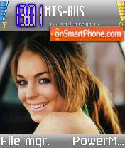 Скриншот темы Lindsay Lohan