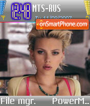Scarlett Johannson tema screenshot