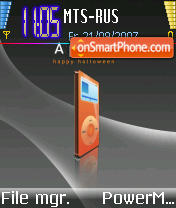 Apple iPod tema screenshot