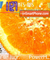 Capture d'écran Orange Country thème