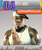 Скриншот темы 50 Cent v5