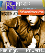 Capture d'écran Eminem v2 thème