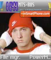 Capture d'écran Eminem v5 thème