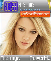 Capture d'écran Hilary Duff v6 thème
