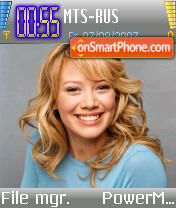 Hilary Duff v8 es el tema de pantalla