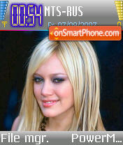 Hilary Duff v9 es el tema de pantalla