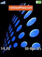 Скриншот темы Blue Spot Animated