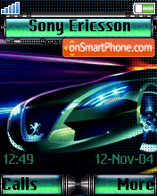 Neon Lights tema screenshot