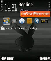 Dark PlayBoy tema screenshot