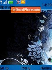 Black Blue Lamour tema screenshot