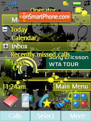 Urban Tennis theme screenshot