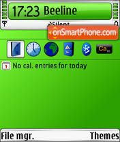 Capture d'écran Style v2 Green thème