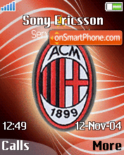Скриншот темы AC Milan 02