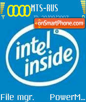 Capture d'écran Intel thème