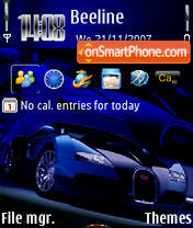 Bugatti tema screenshot