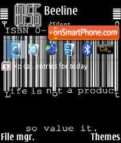 Barcode Life es el tema de pantalla