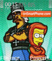 Capture d'écran 50cent & Bart thème