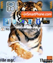 Скриншот темы Tigers
