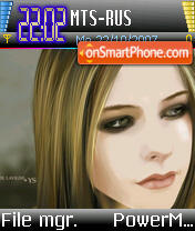 Скриншот темы Avril