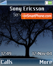 Tree and Moon theme screenshot
