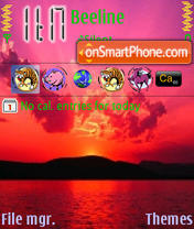 Sunset theme screenshot