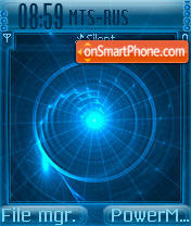 Capture d'écran Circular Blue thème