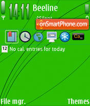 Green Basic theme screenshot