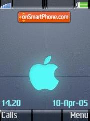 Apple Blue Minimal es el tema de pantalla