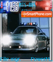Capture d'écran Porshe Police Car thème