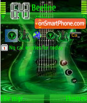 Green Guitar theme screenshot