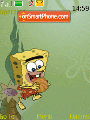 Скриншот темы Sponge Bob