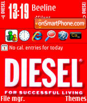 Red Diesel tema screenshot