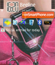 Sexy Nokia 3250 theme screenshot