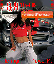 Car Girls theme screenshot