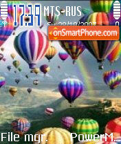 Ballons tema screenshot