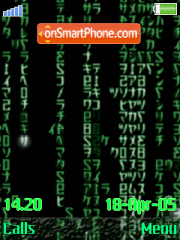 Matrix Code Animated tema screenshot