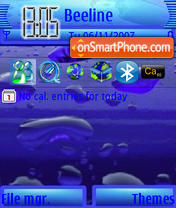 Capture d'écran Blue Drop thème