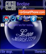 Capture d'écran Love Apple thème