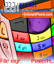 N 6630 Colors theme screenshot
